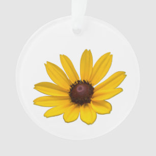Gele wilde bloem ornament
