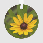 Gele wilde bloem ornament (achterkant)