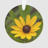 Gele wilde bloem ornament (voorkant)