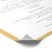 Gele Wilde Bloem Recept voor een Gelukkig Huwelijk Poster (Hoek)