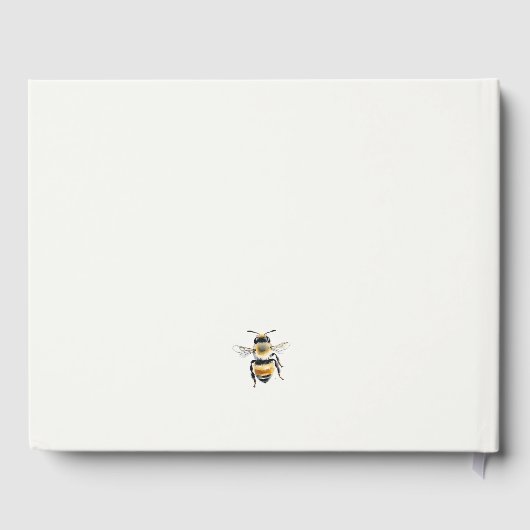 Gele wilde bloem zoet als bijenneutraal Baby showe Gastenboek (Achterkant)