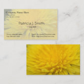 gele, wilde bloemdandelion visitekaartje (Voorkant / Achterkant)
