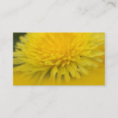 gele, wilde bloemdandelion visitekaartje (Achterkant)
