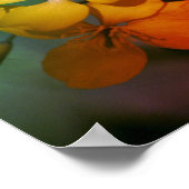 gele wilde bloemen Abstract Poster (Hoek)