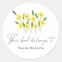 Gele wilde bloemen - Dit boek is van
