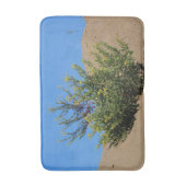 Gele wilde bloemen in zandbloemen badmat (Voorkant Verticaal)