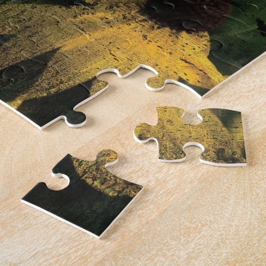 Gele wilde bloemen legpuzzel (Zijkant)