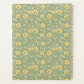 Gele wilde bloemen op groen planner (Achterkant)