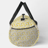 Gele wilde bloemen patroon monogram naam plunjezak (Rechts)