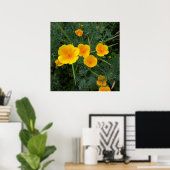 gele wilde bloemen poster (Thuiskantoor)