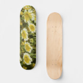 Gele wilde bloemen skateboard (Voorkant)