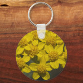 Gele wilde bloemen sleutelhanger (Voorkant)