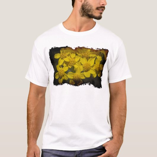 Gele wilde bloemen t-shirt (Voorkant)