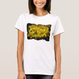 Gele wilde bloemen t-shirt