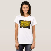 Gele wilde bloemen t-shirt (Voorkant volledig)