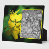  gele wilde bloemen Voeg je eigen foto toe Fotoplaat (Zijkant)