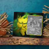  gele wilde bloemen Voeg je eigen foto toe Fotoplaat (Zijkant)