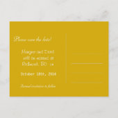  gele, wilde bloemendandelion, met uitzondering va aankondigingskaart (Achterkant)