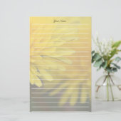  gele, wilde bloemenlijn briefpapier (Staand voorkant)