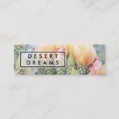 Gele wilde bloemwoestijn Tuinfotoreis Mini Visitekaartje (Voorkant)