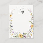 Gele Wilde Ketting met Logo Visitekaartje (Voorkant)