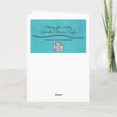 Gele wilde narcissen  Waterverf stijl Kaart (Achterkant)