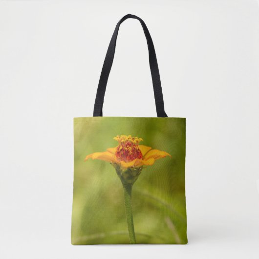 Gele Wilde Vloer Tote Bag (Voorkant)