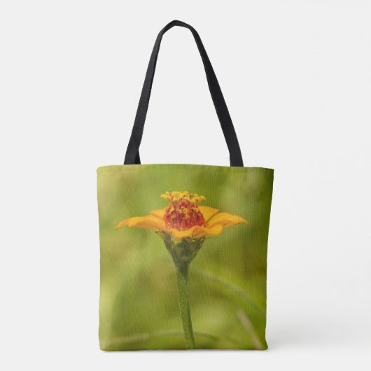 Gele Wilde Vloer Tote Bag (Achterkant)