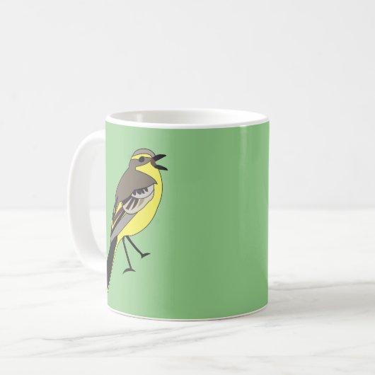 Gele wilde vogels koffiemok (Voorkant links)