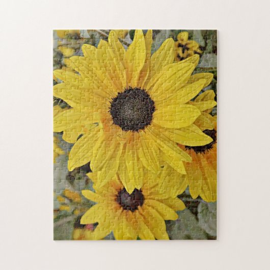 Gele Wilde Zonnebloemen Puzzel Legpuzzel (Verticaal)