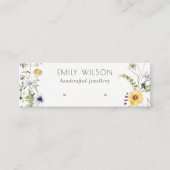 Gele Wilde Zwervel Wreated Stud Earring Display Mini Visitekaartje (Voorkant)