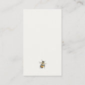 Gele Wildflower Bijenluier Raffle Baby shower Informatiekaartje (Achterkant)