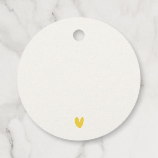 Gele Wildflower Boho Bloemen Bedrijf Logo Bedankjes Labels (Achterkant)