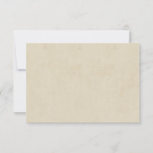 Gele Wildflower bruiloft RSVP Kaartje (Achterkant)