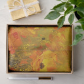 Gele Wildflower Impressionist Decoupage Tissuepapier (Geschenk)