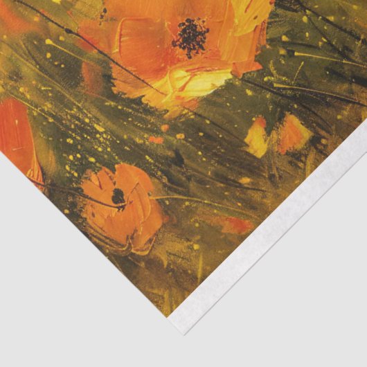 Gele Wildflower Impressionist Decoupage Tissuepapier (Detail)