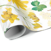 Gele  WIldflower Meadow Cadeaupapier (Rol Hoek)