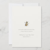 Gele Wildflower Mum om neutraal Baby shower te zij Kaart (Achterkant)