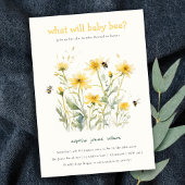 Gele Wildflower Mum om neutraal te zijn Geslacht o Kaart