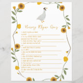 Gele Wildflower Nursery Rhyme Quiz (Voorkant)