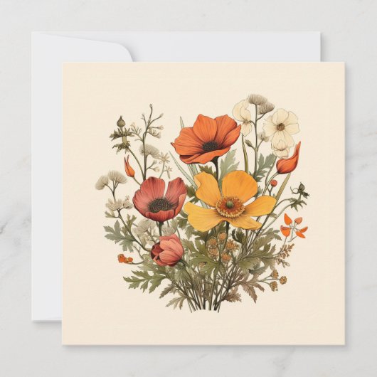 Gele Wildflower Plant Boeket Botanische Tuin (Voorkant)