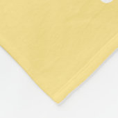 Gele Wilgen Tak Monogram Fleece Deken (Hoek)
