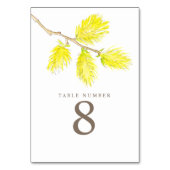 Gele wilgen waterverf kaart (Voorkant)