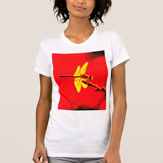 Gele wings t-shirt (Voorkant)