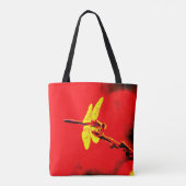 Gele wings tote bag (Achterkant)