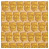 Gele wisconsin Cheddar Cheeses Fabric Stof (Swatch)