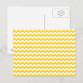 gele witte chevrons briefkaart (Voorkant / Achterkant)