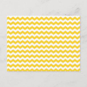 gele witte chevrons briefkaart