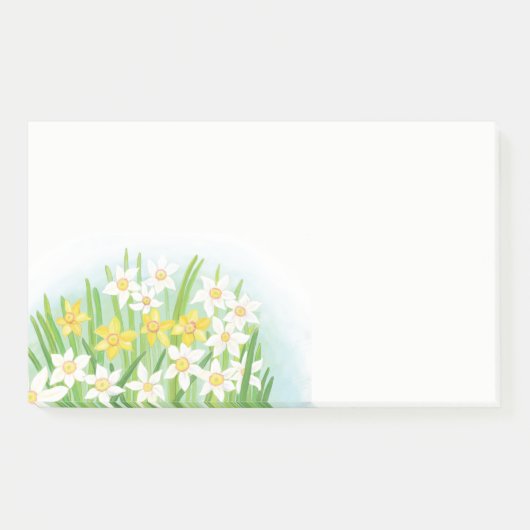 Gele & Witte Daffodils Lente Post-it® Notes (Voorkant)