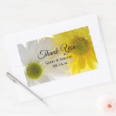 Gele Witte Dagen Weddenschap Hartelijk dank Rechthoekige Sticker (Envelop)